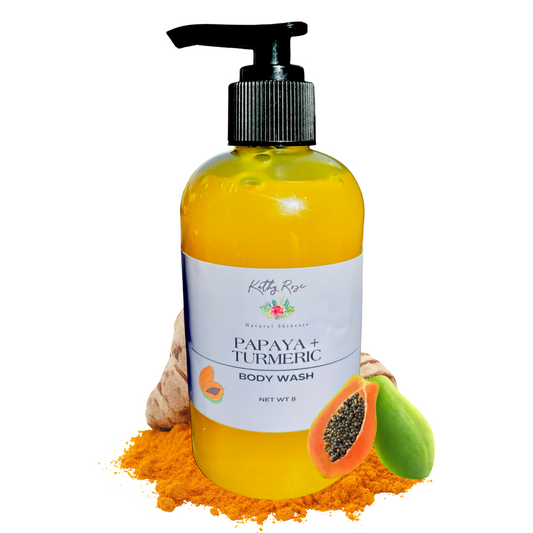 turmeric papaya body wash liquid soap