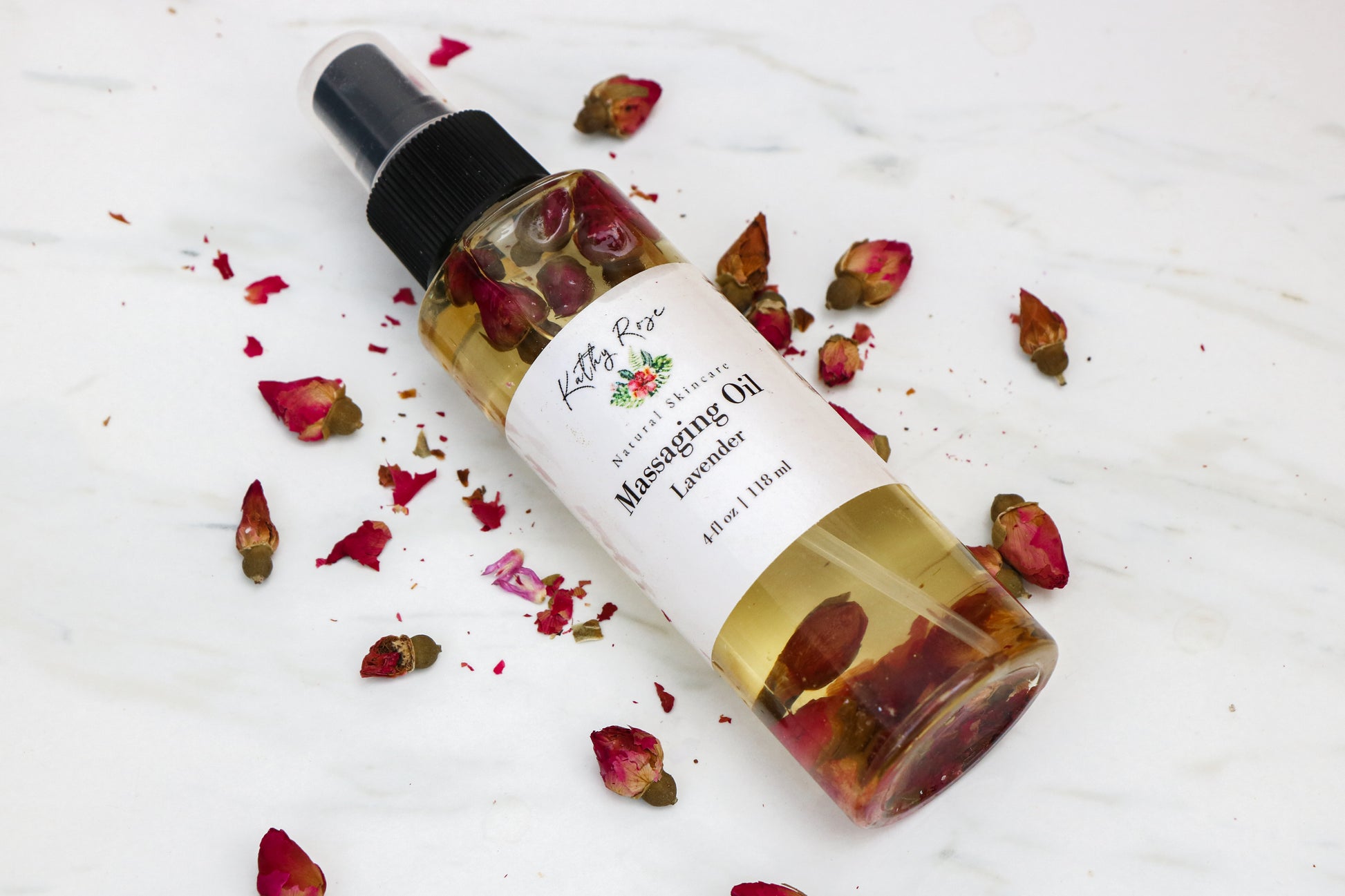 Body Massage Oil, Relaxing, Couple Gift, Nourishing Oils, Dry Botanicals, Sore Muscles, Sensual Gift, His and Hers - KathyRoseNaturals
